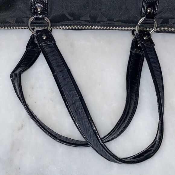 Coach Purse Handbag Daisy Poppy Signature XL Tote Shoulder Bag Pocketbook - Picture 14 of 17